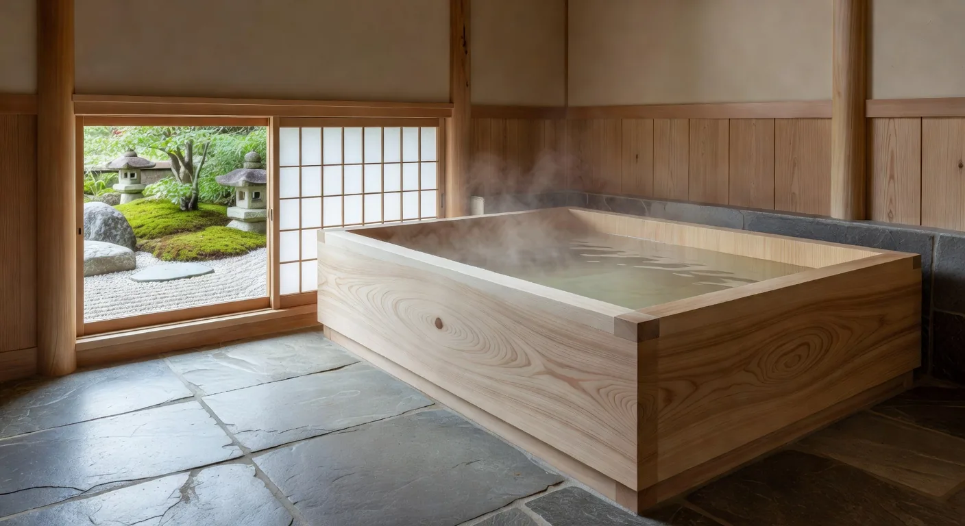 Traditional ofuro bathroom
