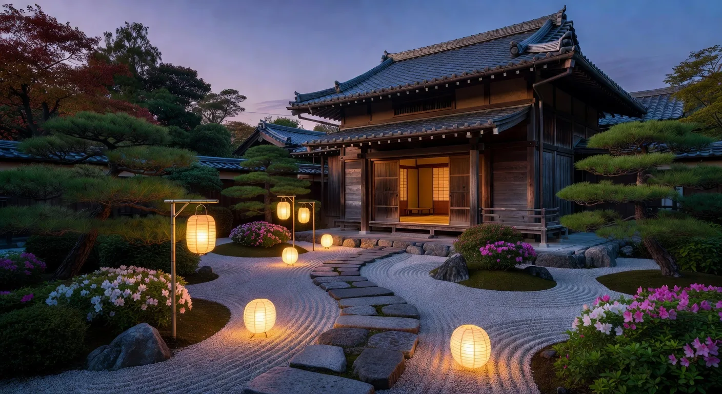 Ryokan inn garden path