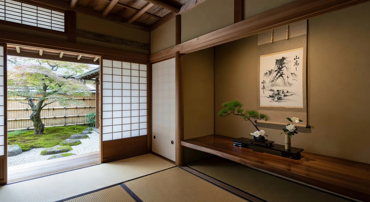 Shoin-zukuri study room interior